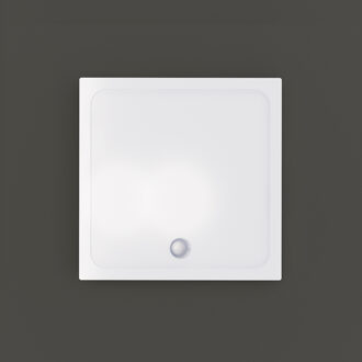 Boss & Wessing Douchebak BWS Nua Vierkant Acryl 90x90 cm Wit Inclusief Plint Boss & Wessing