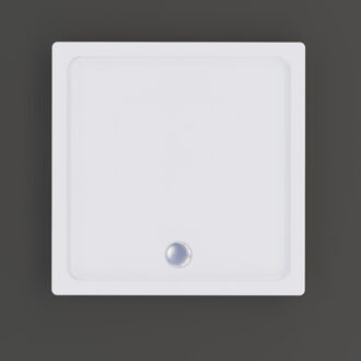 Boss & Wessing Douchebak BWS Racer Vierkant Acryl 90x90 cm Wit Boss & Wessing