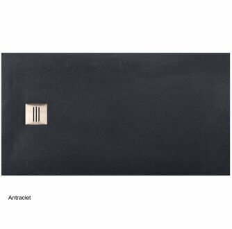 Boss & Wessing Douchebak Slab Standaard Stone 2 Antraciet 100x150 cm Boss & Wessing