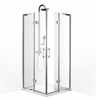 Boss & Wessing Douchecabine BWS Double Hoekinstap Vierkant 80x80x200cm 8mm