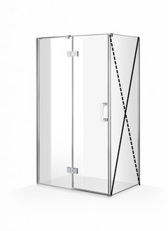 Boss & Wessing Douchedeur BWS P&C Design 200x70 cm Wit Chroom