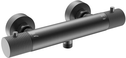 Boss & Wessing Douchemengkraan Thermostatisch BWS Ridged Gunmetal