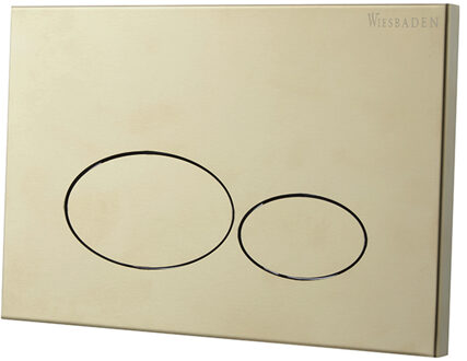 Boss & Wessing Drukplaat Voor Inbouwreservoir BWS X32 Metal Geborsteld Messing