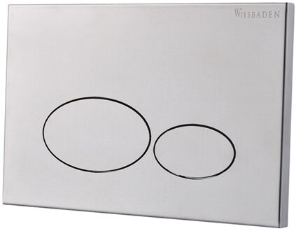 Boss & Wessing Drukplaat Voor Inbouwreservoir BWS X32 Metal Geborsteld Staal