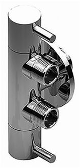 Boss & Wessing Dubbele Hoekstopkraan BWS Colorato 1/2x3/8x3/8 Chroom