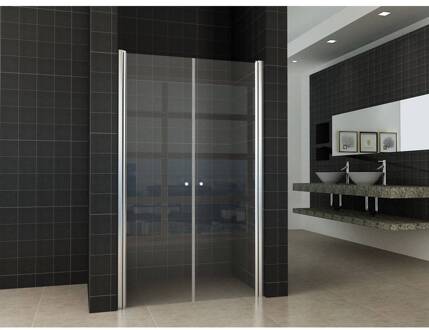 Boss & Wessing Dubbele Pendel-Nisdeur 100X200 cm 6 mm Nano Glas Aqua Splash