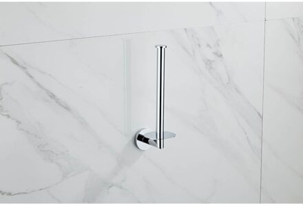 Boss & Wessing Dubbele Reserverolhouder BWS Talpa Chroom Wit Chroom