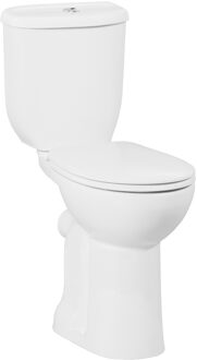 Boss & Wessing Duoblok Toiletpot Staand Verhoogd +5.5 cm Wit Compleet (AO)