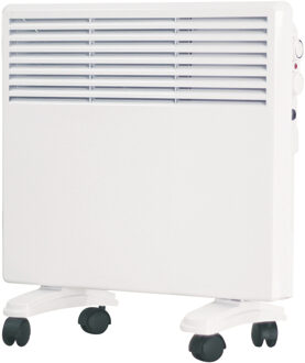 Boss & Wessing Elektrische Radiator BWS Alias 44,7x45,3 cm 1000W Op Wielen Met Stekker, Programmeerbaar Wit