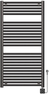 Boss & Wessing Elektrische Radiator BWS Lara 118.5x60 Cm Smart Wifi Gunmetal