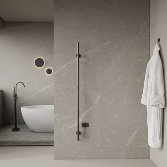 Boss & Wessing Elektrische Staafhanddoekradiator BWS Roku 60 Watt 150 cm Gunmetal