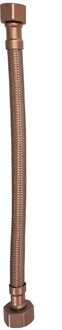 Boss & Wessing Flexibele Aansluitslang BWS Kiro 1/2 x 3/8 25 cm Geborsteld Brons Koper