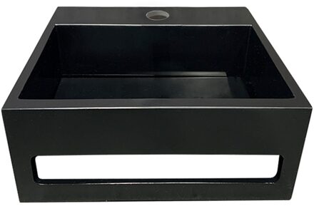 Boss & Wessing Fontein BWS Jolie 30x28 cm Solid Surface Mat Zwart