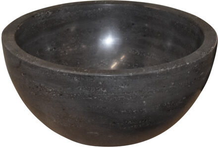 Boss & Wessing Fontein BWS Waskom Rond Natuursteen 20x11 cm Antraciet