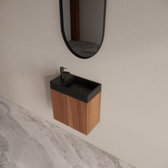 Boss & Wessing Fontein set BWS Riga Walnoot Met Arion Fontein Zwart Bruin