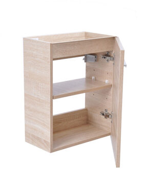 Boss & Wessing Fonteinkast BWS Vitra 40x21 cm Licht Eiken (fontein optioneel)