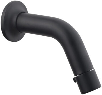 Boss & Wessing Fonteinkraan Boss & Wessing Toiletkraan Rond Muurbevestiging Mat Zwart Boss & Wessing