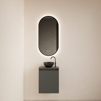 Boss & Wessing Fonteinmeubel Meadow 40x50 cm Graphite Grijs Incl. Topplaat - Fonteinmeubel Meadow 40x50 cm Graphite Grijs Incl. Topplaat