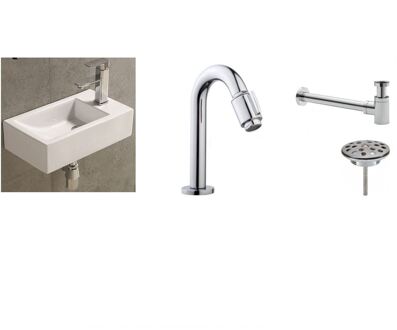 Boss & Wessing FonteinPack FONTEIN Corsa 450 x 250 x 120 mm Rechts (Keuze uit 18 kranen) Wit