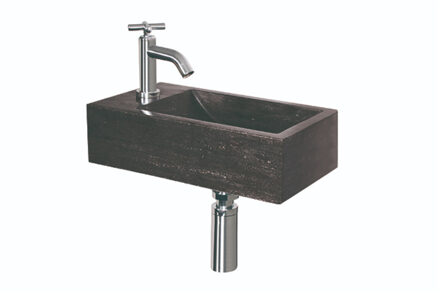 Boss & Wessing Fonteinset BWS Guilla 40x23x10.5 cm Natuursteen Rechts Zwart