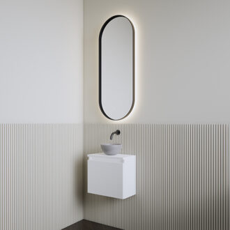 Boss & Wessing Fonteinset | BWS Leto | Glans Wit | Waskom Mat Grijs