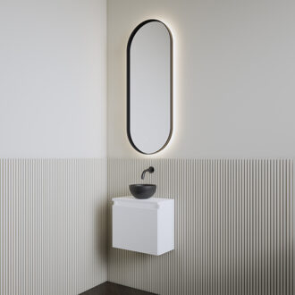 Boss & Wessing Fonteinset | BWS Leto | Mat Wit | Waskom Mat Zwart