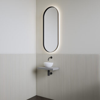 Boss & Wessing Fonteinset | BWS Leto | Planchet Agaat Grijs | Waskom Mat Wit