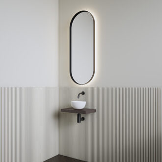 Boss & Wessing Fonteinset | BWS Leto | Planchet Mokka Bruin | Waskom Glans Wit