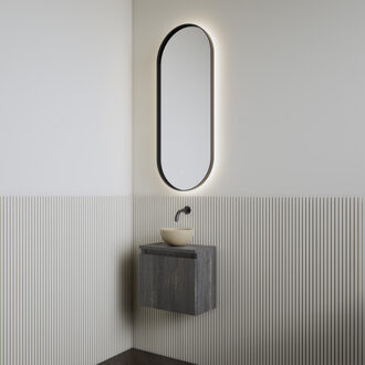 Boss & Wessing Fonteinset | BWS Leto | Zwart Eiken | Waskom Cappuccino