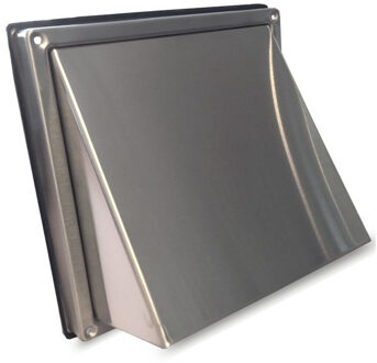 Boss & Wessing Gevelkap BWS Ventilatie Aansluitmaat Ø 100 mm Grofmazig Gaas Met Hoge Doorlaat RVS