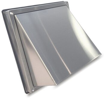 Boss & Wessing Gevelkap BWS Ventilatie Aansluitmaat Ø 100 mm Met Klep RVS Boss & Wessing