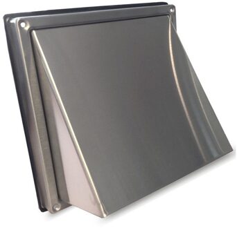 Boss & Wessing Gevelkap BWS Ventilatie Aansluitmaat Ø 150 mm Grofmazig Gaas Met Hoge Doorlaat RVS Boss & Wessing