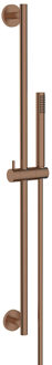 Boss & Wessing Glijstangset BWS Moran Met Staafhanddouche 1 Stand 150 cm Geborsteld Brons Koper