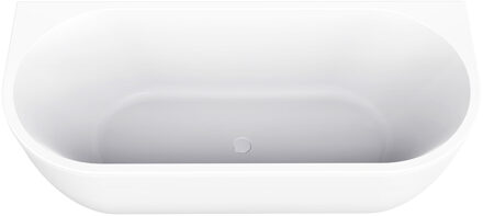 Boss & Wessing Half Vrijstaand ligbad BWS Jordan 180x80 Cm Wit Waste Wit