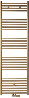 Boss & Wessing Handdoek Radiator BWS Cory 160x60 cm 557 Watt Midden en Zijaansluiting Geborsteld Messing Goud