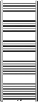 Boss & Wessing Handdoek Radiator BWS Cory 160x60 cm 557 Watt Midden en Zijaansluiting Gunmetal Grijs