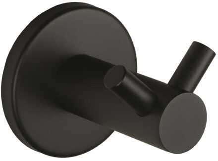 Boss & Wessing Handdoekhaak BWS Colorato Dubbel Mat Zwart