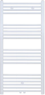 Boss & Wessing Handdoekradiator - middenaansluiting - 1200X400mm - 458Watt - Wit BW1200400 Wit glans