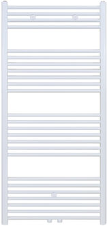 Boss & Wessing Handdoekradiator - middenaansluiting - 1400X600mm - 754Watt - Wit BW1400600 Wit glans