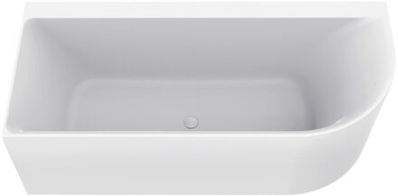 Boss & Wessing Hoekbad BWS Jordan Links 170x75 cm Wit Waste Wit Boss & Wessing