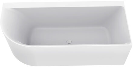 Boss & Wessing Hoekbad BWS Jordan Rechts 170x75 cm Wit Waste Wit Boss & Wessing