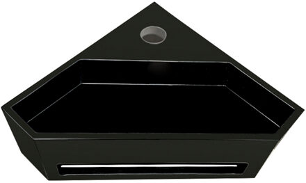 Boss & Wessing Hoekfontein BWS Jolie 35x20 cm Solid Surface Mat Zwart