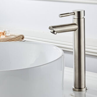 Boss & Wessing Hoge Wastafelkraan BWS Exclusive Eenhendel 304 RVS Boss & Wessing