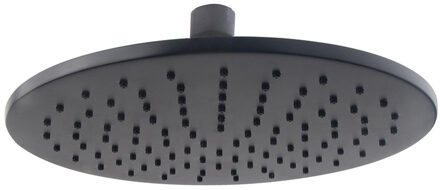 Boss & Wessing Hoofddouche BWS Cemal Rond 25x0,8 cm Antikalk Mat Zwart