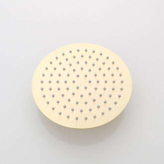 Boss & Wessing Hoofddouche BWS Gold Rond Geborsteld Messing Mat Goud 20 cm