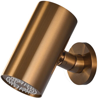 Boss & Wessing Hoofddouche BWS Maya Beam Rond 1 Stand met Muurbevestiging Geborsteld Brons Koper PVD