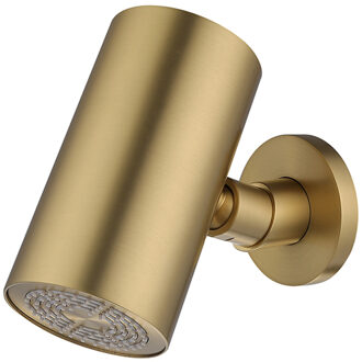 Boss & Wessing Hoofddouche BWS Maya Beam Rond 1 Stand met Muurbevestiging Geborsteld Messing PVD