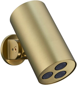 Boss & Wessing Hoofddouche BWS Sensa Cilinder Muur Geborsteld Goud PVD