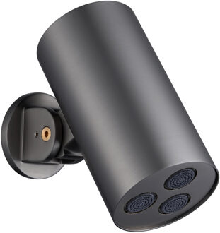 Boss & Wessing Hoofddouche BWS Sensa Cilinder Muurmontage Gunmetal PVD Gun Metal