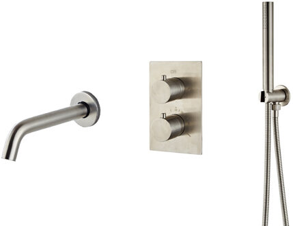 Boss & Wessing Inbouw Badkraan BWS Exclusive Thermostatisch met Handdoucheset RVS